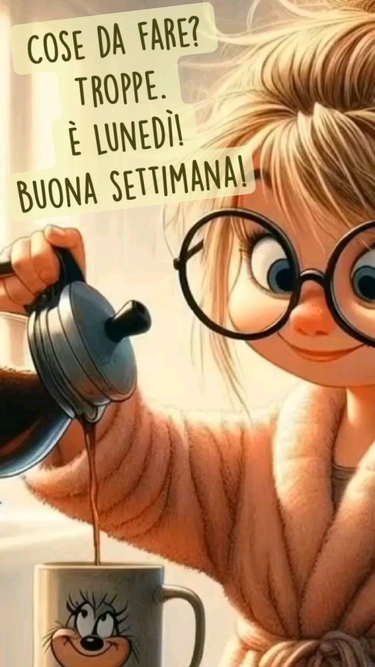 Открытка «С добрым утром»: С добрым утром в понедельник: начни неделю с кофе!. Тэги: пожелание, позитивная, прикольная…