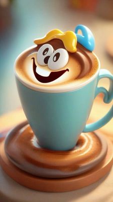 Открытка «С добрым утром»: Утренний кофе с улыбкой и позитивом. Тэги: пожелание, отличное настроение, прикольная…