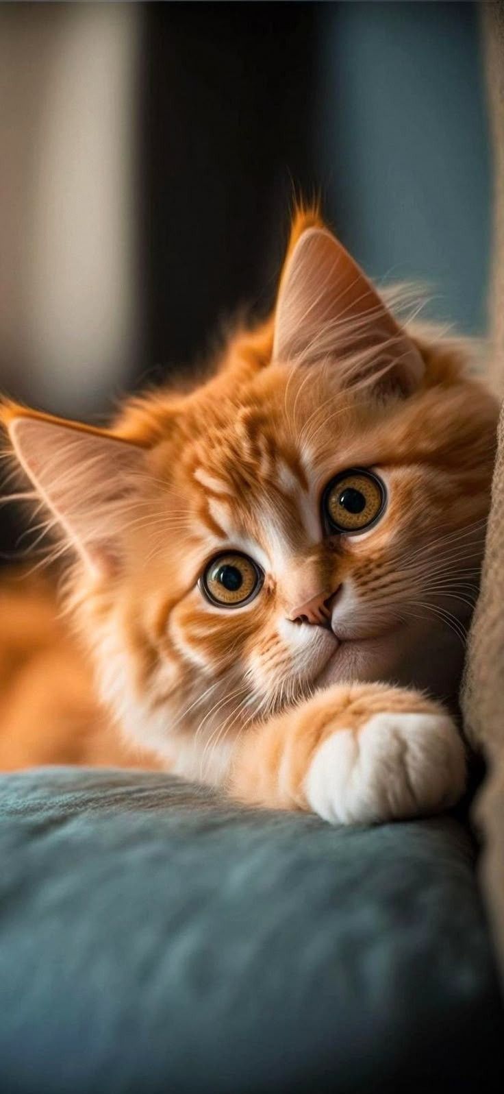 Открытка «С добрым утром»: С добрым утром! Милый котенок. Тэги: кот, животное, пожелание, позитивная, отличное настро…