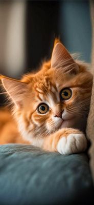 Открытка «С добрым утром»: С добрым утром! Милый котенок. Тэги: кот, животное, пожелание, позитивная, отличное настро…