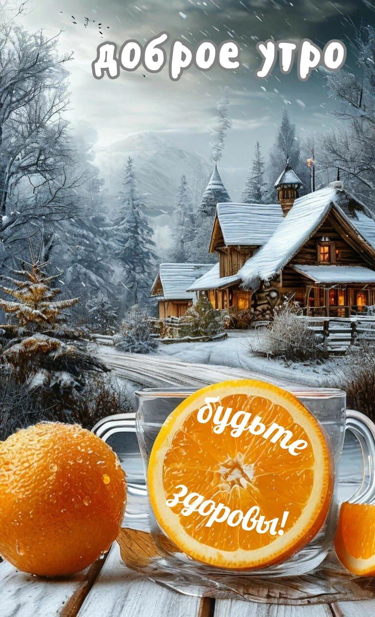 Открытка «С добрым утром»: С добрым утром: зимний уют и крепкое здоровье!. Тэги: пожелание, позитивная, отличное наст…