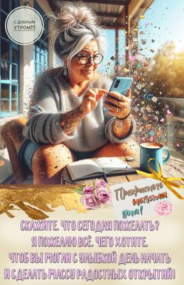 Открытка «С добрым утром»: С добрым утром! Прекрасного начала дня и открытий!. Тэги: пожелание, позитивная, хорошего…