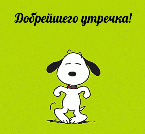Открытка «С добрым утром»: Добрейшего утречка! Веселый щенок. Тэги: животное, пожелание, юмор, прикольная, смешная…