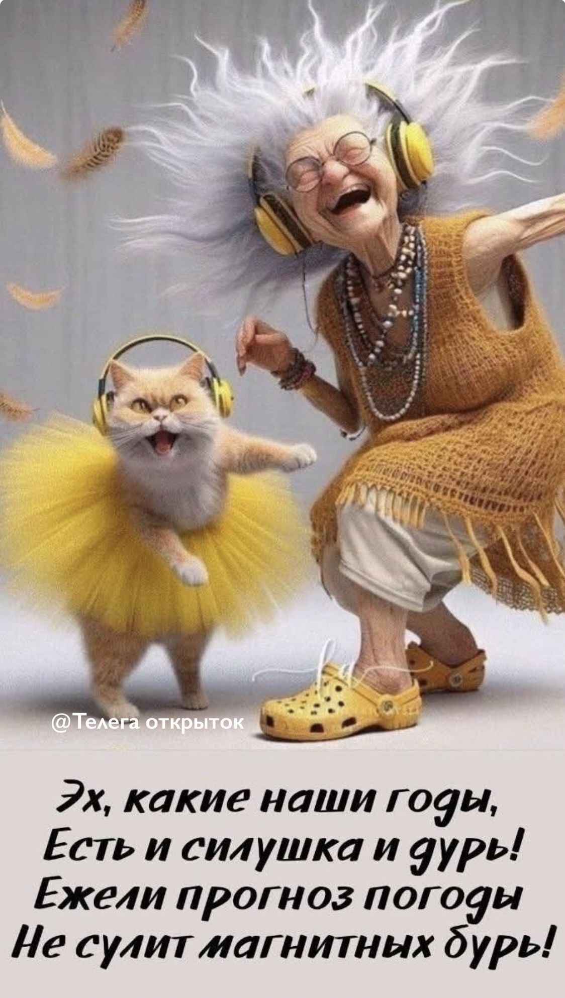 Открытка «С добрым утром»: С добрым утром: задор и юмор без границ!. Тэги: хорошего дня, кот, животное, пожелание…