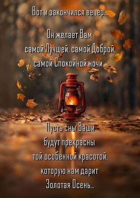 Открытка «Доброй ночи»: Доброй ночи и спокойных снов: открытка для поднятия настроения.