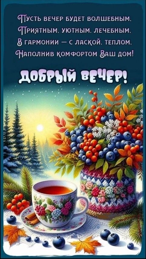 Открытка «Добрый вечер и пожелания»: Добрый вечер: чашка чая и волшебный закат. Тэги: Добрый вечер красивые, Добрый в…