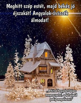 Открытка «Спокойной ночи»: добрый вечер: мудрость о вере и спокойной ночи. Тэги: Добрый вечер и пожелания, Добрый зим…
