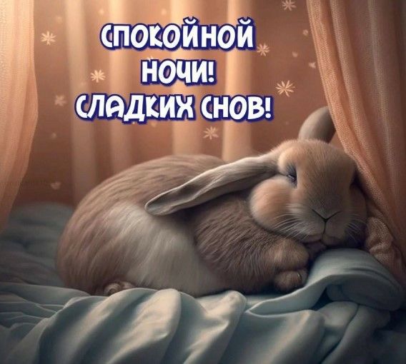 Открытка «Спокойной ночи»: Спокойной ночи: «Милый зайка и сладкие сны». Тэги: рисунок, милый, отдых, звезда, заяц…