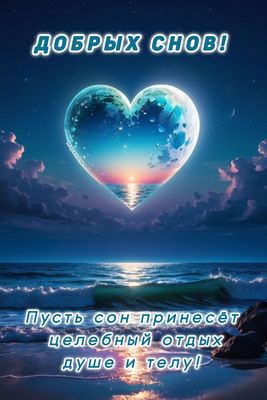 Открытка «Доброй ночи»: Доброй ночи: «Красивое пожелание».