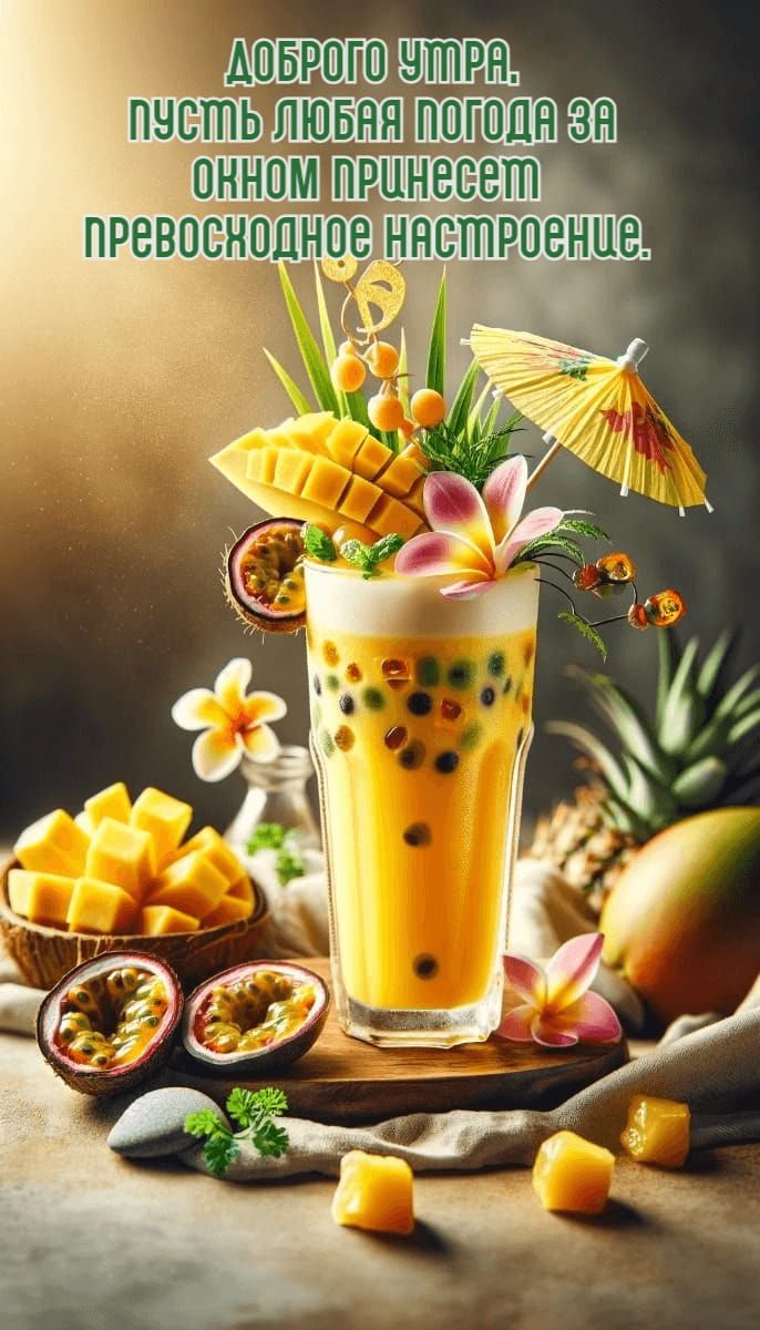Открытка «С добрым утром»: Яркое утро: пусть настроение будет превосходным!. Тэги: пожелание, позитивная, отличное на…
