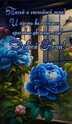 Открытка «Доброй ночи»: Доброй ночи: милое пожелание красивых снов. Тэги: проза