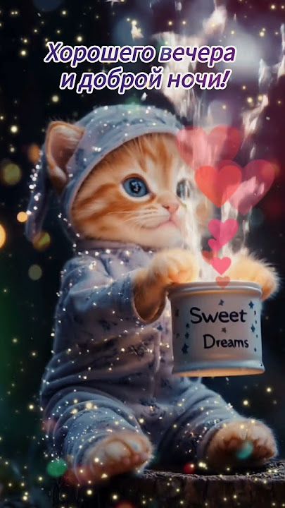 Открытка «Доброй ночи»: Добрый вечер: «Хорошего вечера и доброй ночи!». Тэги: Добрый вечер и пожелания, Добрый вечер…