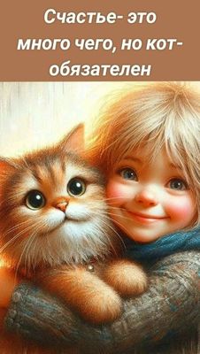 Открытка «Добрый день»: С добрым утром! Счастье там, где кот. Тэги: Добрый день, прикольный, Добрый день, для подняти…