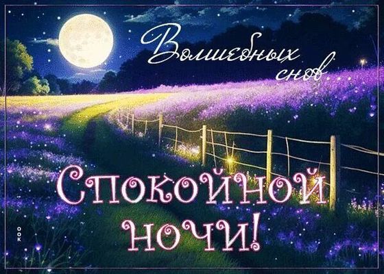 Открытка «Доброй ночи»: Спокойной ночи: Волшебных снов и лунный свет. Тэги: Спокойной ночи, досуг, Спокойной ночи…