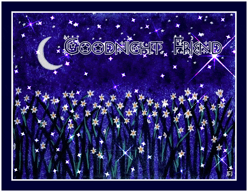 Открытка «Доброй ночи»: Спокойной ночи: Волшебное сияние звезд для друга. Тэги: Спокойной ночи, Спокойной ночи…