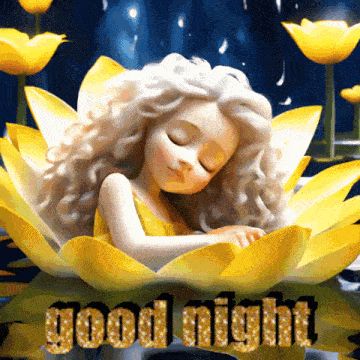 Открытка «Доброй ночи»: Спокойной ночи: Волшебный сон в лепестках лотоса. Тэги: Спокойной ночи, Спокойной ночи…