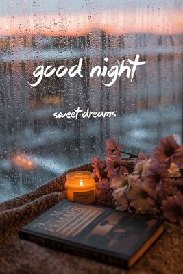 Открытка «Доброй ночи»: Спокойной ночи: уютный вечер с книгой за окном. Тэги: Спокойной ночи, Спокойной ночи, красивые…