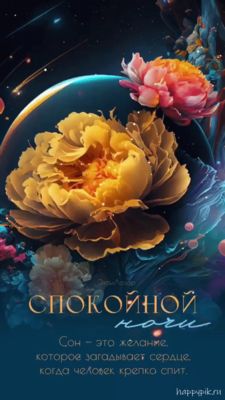 Открытка «Доброй ночи»: Спокойной ночи: Волшебные цветы в космосе. Тэги: Спокойной ночи, глубокий, Спокойной ночи…