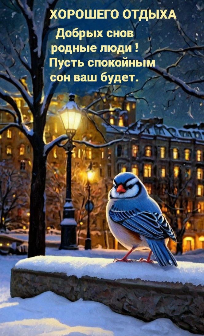 Открытка «Доброй ночи»: Доброй ночи: пожелание добрых снов родным людям. Тэги: Спокойной ночи, Спокойной ночи, красив…