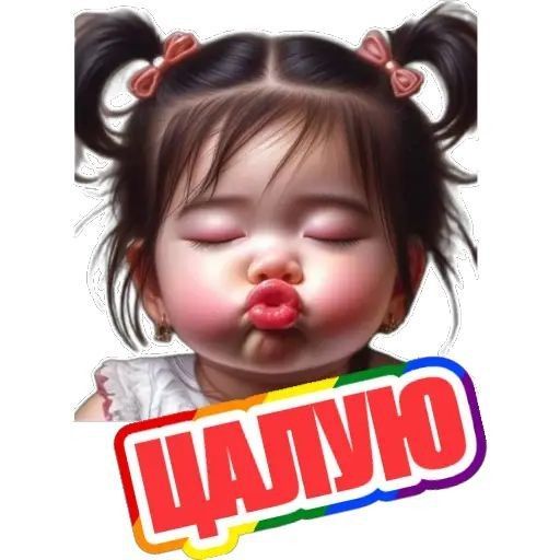 Открытка «Добрый день»: Доброе утро: нежный поцелуй от малышки. Тэги: Добрый день и добрые пожелания, Добрый день с н…