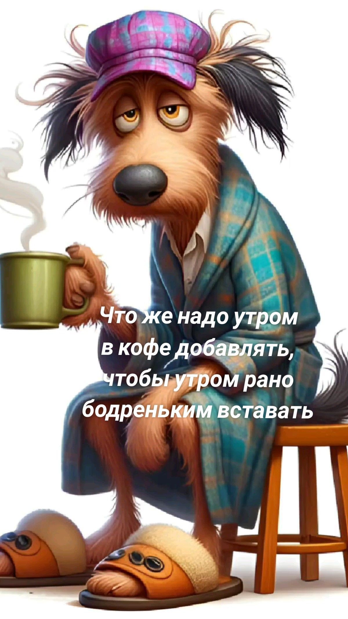 Открытка «С добрым утром»: С добрым утром! Секрет бодрого пробуждения.. Тэги: животное, пожелание, отличное настроение…