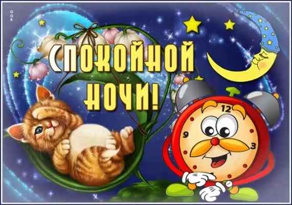 Открытка «Доброй ночи»: Спокойной ночи: прикольная открытка с котиком. Тэги: Спокойной ночи, Спокойной ночи, с пожела…