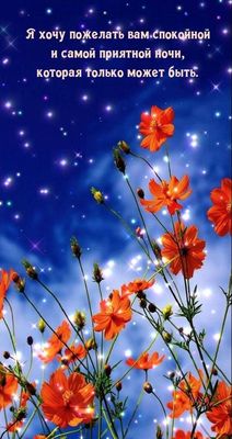 Открытка «Доброй ночи»: Доброй ночи: Самые приятные пожелания и цветы. Тэги: Спокойной ночи, проза, Спокойной ночи…