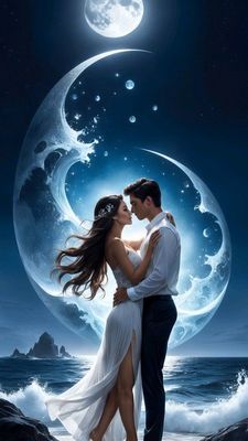 Открытка «Доброй ночи»: Спокойной ночи: романтика под луной для любимых. Тэги: Спокойной ночи, любимая женщина, ночной…