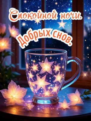 Открытка «Доброй ночи»: Спокойной ночи, добрых снов: магическая открытка «Добрых снов». Тэги: Спокойной ночи, Спокойн…