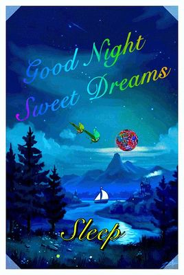 Открытка «Доброй ночи»: Спокойной ночи: магический пейзаж и сладкие сны. Тэги: Спокойной ночи, Спокойной ночи, красив…