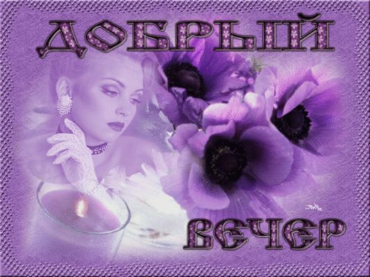 Открытка «Добрый вечер и пожелания»: Добрый вечер: стильная открытка с цветами и ретро-атмосферой. Тэги: Добрый вечер…