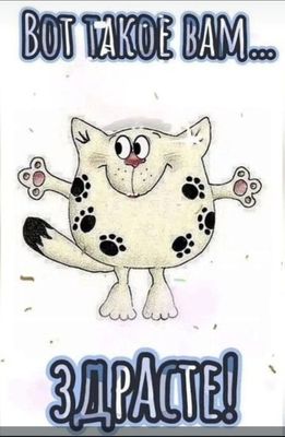 Открытка «С добрым утром»: С добрым утром! Вот такое вам Здрасте!. Тэги: кот, животное, пожелание, позитивная, отличн…