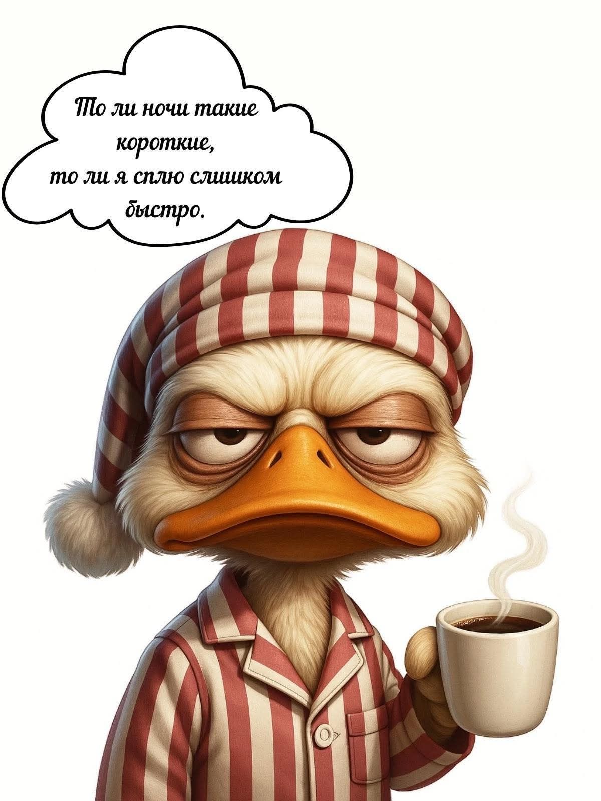 Открытка «С добрым утром»: С добрым утром: когда ночи коротки, а сон быстр!. Тэги: С добрым утром, для поднятия настр…