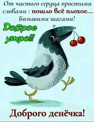 Открытка «С добрым утром»: Доброе утро: пусть плохое уйдет, а день будет добрым!. Тэги: животное, пожелание, позитивн…