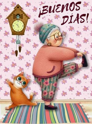 Открытка «С добрым утром»: Доброе утро: зарядка для хорошего дня!. Тэги: кот, животное, пожелание, позитивная, хороше…