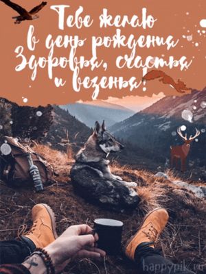 Открытка «С добрым утром»: С добрым утром! Горная свежесть и вдохновение. Тэги: животное, пожелание, позитивная, утро…