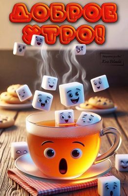 Открытка «С добрым утром»: Доброе утро: чашка позитива и улыбок!. Тэги: хорошего дня, пожелание, позитивная, отличное…