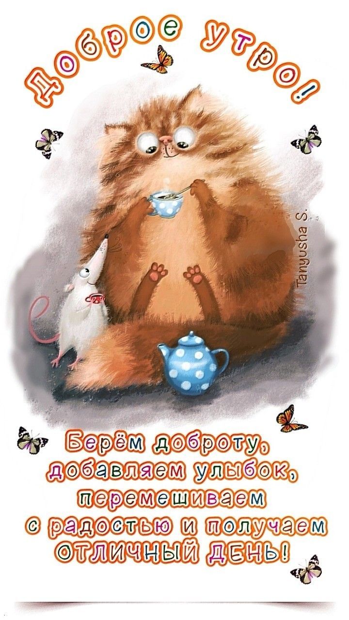 Открытка «С добрым утром»: С добрым утром! Отличный день начинается с доброты!. Тэги: С добрым утром, для поднятия на…