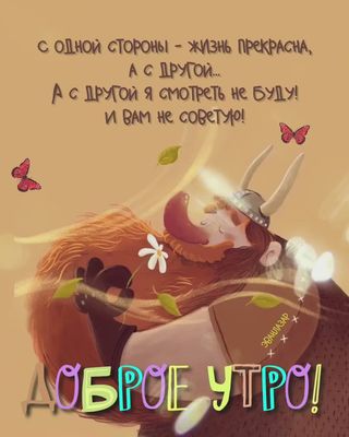 Открытка «С добрым утром»: Доброе утро: смотрим только на прекрасное!. Тэги: хорошего дня, пожелание, позитивная…
