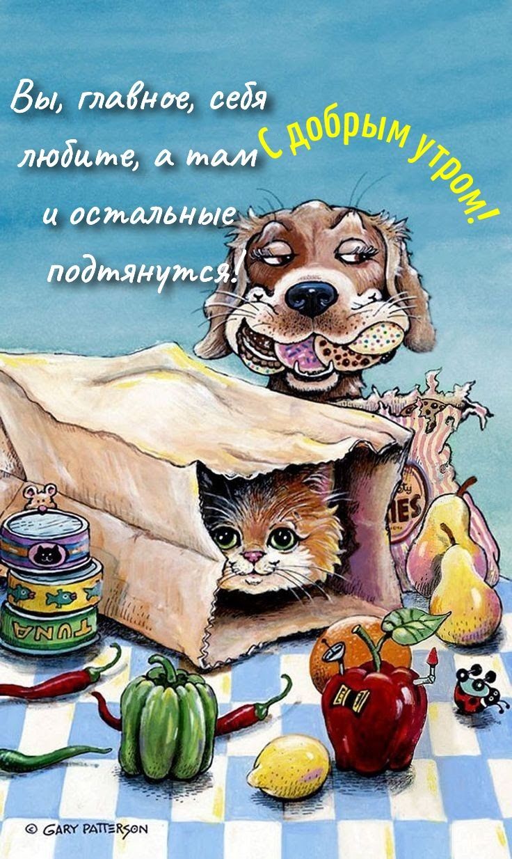 Открытка «С добрым утром»: С добрым утром! Люби себя, и мир подтянется. Тэги: С добрым утром, женщине, С добрым утром…