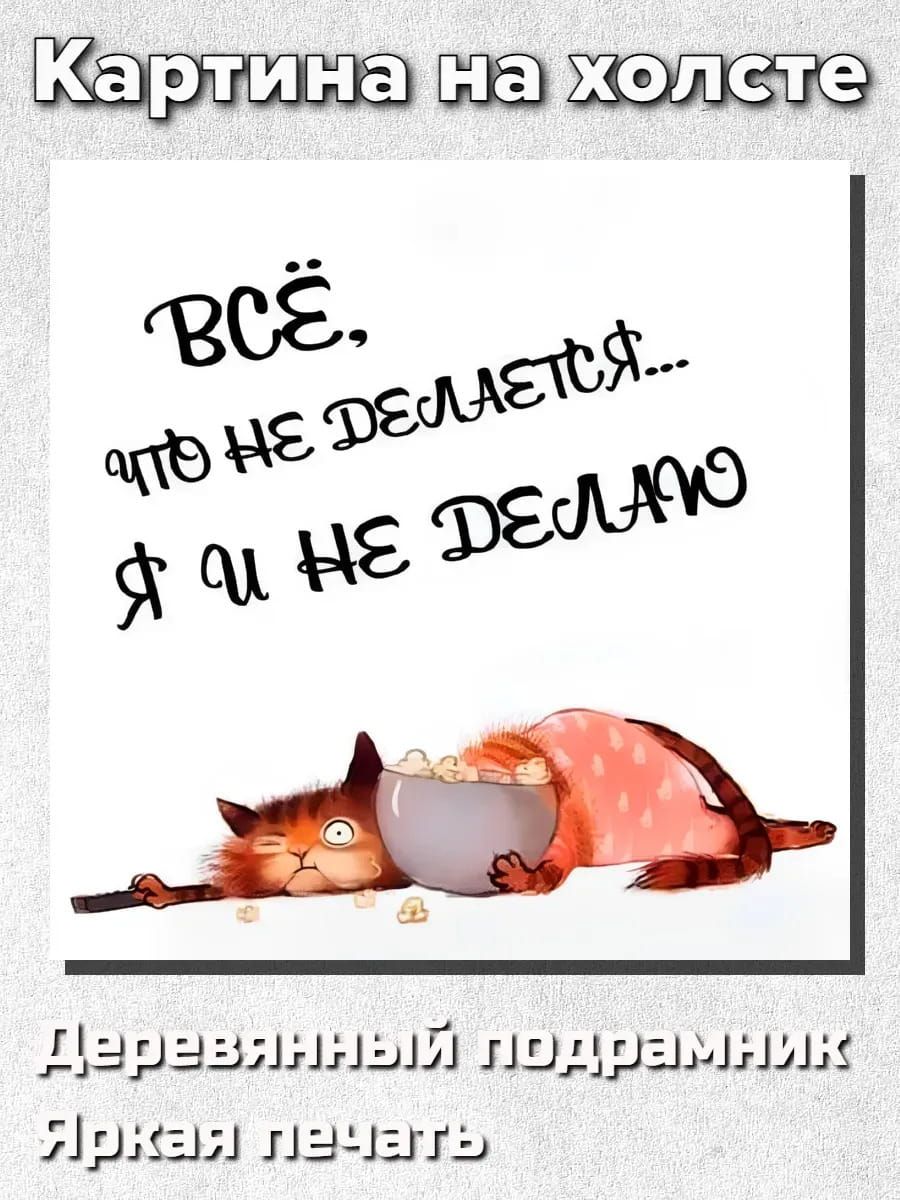 Открытка «С добрым утром»: С добрым утром! План кота на день: ничего не делать. Тэги: хорошего дня, кот, животное…