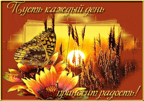 Открытка «С добрым утром»: С добрым утром! Пусть каждый день приносит радость!. Тэги: пожелание, позитивная, утро…