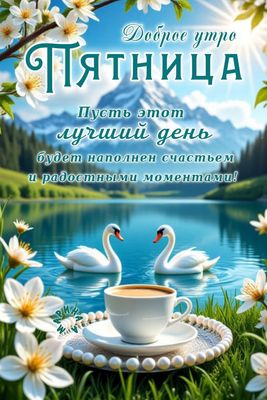 Открытка «С добрым утром»: Доброе утро, Пятница! Отличное начало дня!. Тэги: пожелание, позитивная, хорошего дня…