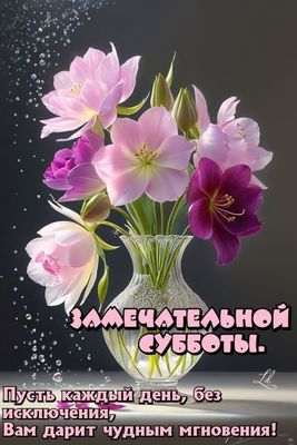 Открытка «С добрым утром»: Нежные цветы для замечательной субботы. Тэги: пожелание, позитивная, утро, красивая, цветок…