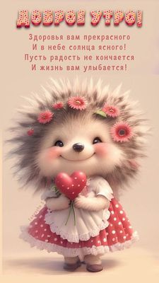 Открытка «Пожелание»: Доброе утро! Прекрасного здоровья и улыбок!. Тэги: улыбка, утро, красивая, позитив, хорошее нас…