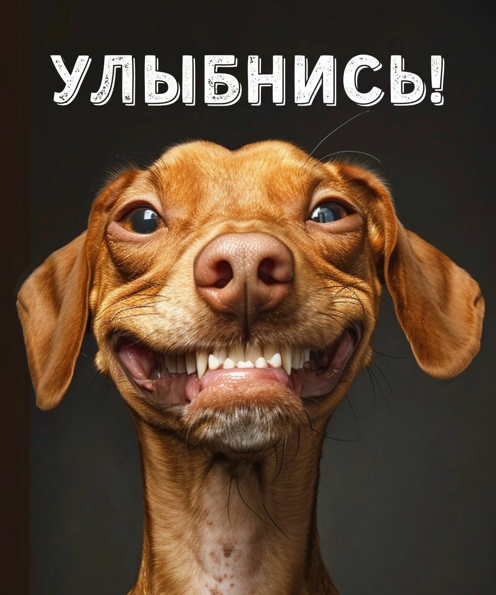 Открытка «Добрый день»: Улыбнись! Смешная открытка для хорошего настроения. Тэги: Для поднятия настроения, классный…