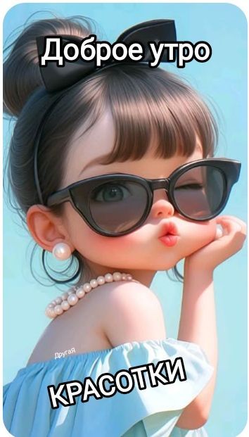 Открытка «С добрым утром»: Доброе утро, красотки! Стильная открытка. Тэги: С добрым утром, женщине, С добрым утром…