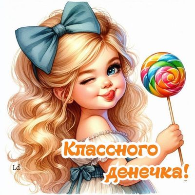 Открытка «Пожелание»: Классного Денечка! Улыбка и чудесное настроение. Тэги: улыбка, красивая, позитив, радость…
