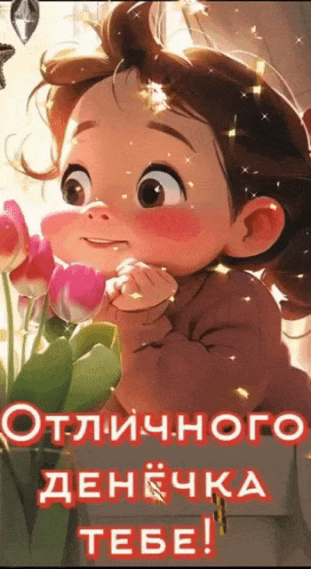 Открытка «Пожелание»: Отличного денёчка тебе! Позитив и хорошее настроение. Тэги: отличное настроение, улыбка, красив…