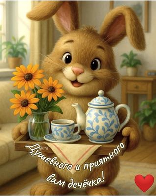 Открытка «Животное»: Душевного и приятного денёчка! Хорошее настроение. Тэги: пожелание, улыбка, красивая, позитив…